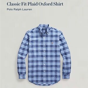 Ralph Lauren Classic Fit Oxford Plaid Shirt